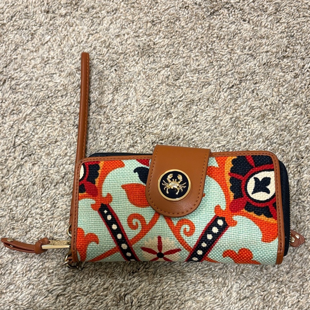 Spartina 449 Vibrant Patterned Wristlet